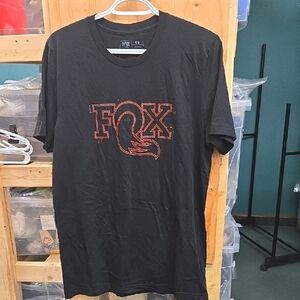 Fox Size M Black Classic Crew Neck T-Shirt